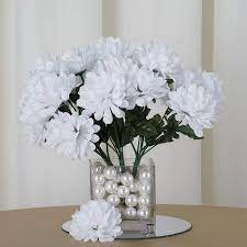 Top picks related reviews newsletter. 84 White Chrysanthemum Mums Silk Artificial Flowers