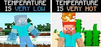 Spiel im kreativmodus mit unbegrenzten . Minecraft Temperatur Mod Erklart