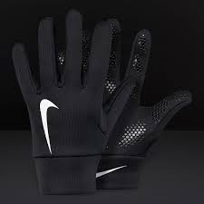 nike youth hyperwarm field player gloves black black white