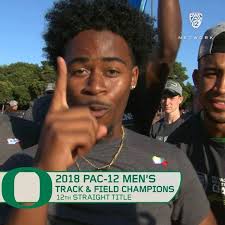 Oregon men celebrate 12th consecutive #Pac12TF title