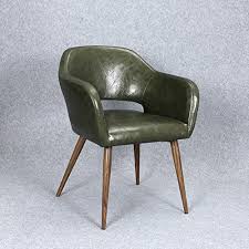 Dining Chairs Seat Chair Iron Stand Coffee Hall Restaurant Negotiate Meeting Mahjong Individual Leather Tingting Color Green Chair Dining Chairs Seating