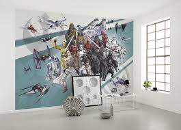 This wallpaper has been tagged with the following keywords: Star Wars Cartoon Collage Wall Mural Wallpaper Buy It Now
