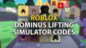 Known valid codes by galacticvoid boxsquad co1n opco1nscod3 youtuber codes search up the youtuber codes. Roblox Dominus Lifting Simulator Codes May 2021