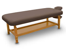A massage table is used by massage therapists to position the client to receive a massage. Fixed Wooden Massage Table For Spa
