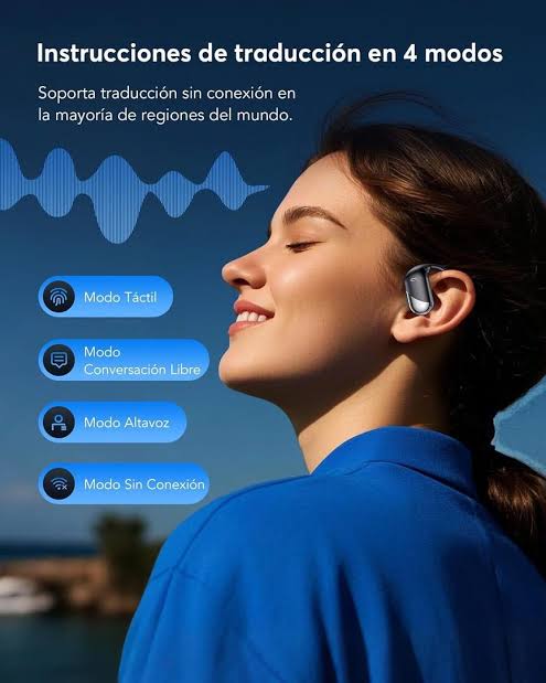 Auriculares con traductor instantáneo: tu voz en cualquier idioma