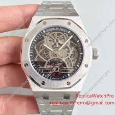 odmaʁ piɡɛ) is a swiss manufacturer of luxury mechanical watches and clocks, headquartered in le brassus, switzerland. Jf Factory Swiss Replica Audemars Piguet Skeleton Watch For Sale