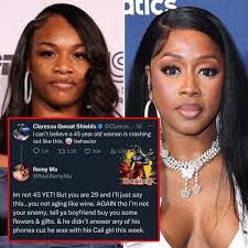 Claressa Shields out here beefing with Remy Ma…