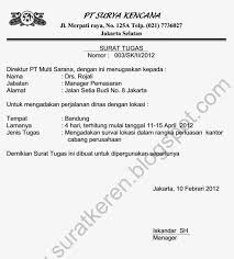 20 contoh surat keputusan perjalanan dinas perusahaan. Contoh Surat Perjalanan Dinas Dari Perusahaan Contoh Surat Terbaru