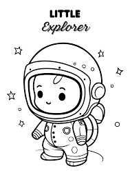 Astronaut Coloring Book for Kids by katrinakyla - Raket.PH