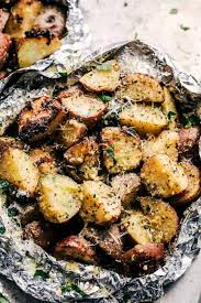 Flatter cuts just need less time because more. Parmesan Garlic Potato Foil Packets The Recipe Critic