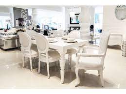 Modern Contemporary Baroque Designer White Lacquer Dining Room Tables Dining Room Table White Dining Room Furniture Classic Dining Room