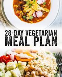 28 Day Vegetarian Meal Plan A Couple Cooks Vegetarian Meal Plan Vegetarian Recipes Healthy Vegetarian Weekly Meal Plan