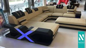 Le canapé panoramique convertible coffre lena est idéal pour une famille nombreuse ou pour un groupe d'amis et deviendra aussitôt la pièce maitresse de votre salon. Nativo Mobilier France Mystique Xxl Grand Canape En U Youtube