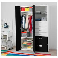 Stuva Fritids White Blackboard Surface Wardrobe 120x50x192 Cm Ikea Kinderkledingkast Ikea Opbergmeubel