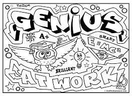 Genius At Work Free Coloring Page Graffiti Diplomacy Graffiti Words Coloring Books Graffiti