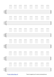 Efficient Blank Ukulele Chord Chart Printable Music Charts