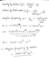 I have currently produced a code to plot a van der pol oscillator, i can calculate the period by physically looking at the graph, but i am unsure on how to do this using a matlab code to get a result digitally. Calculate The Angular Frequency Of An Electron Occupying The Second Bohr S Orbit Of He Ion