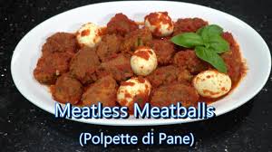 Italian Grandma Makes Meatless Meatballs Polpette Di Pane Youtube Meatless Meatballs Meatballs Vegitarian Recipes