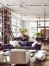 Bright Industrial Living Room Decor Ideas Loft Living Industrial Loft Design Loft Design