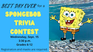 Displaying 21 questions associated with ozempic. Teen Trivia Spongebob Squarepants Harvard Diggins Library