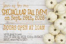 SPECTACULAR FALL EVENT — FLEA MARKET RESCUE