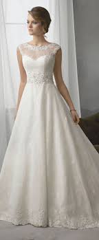 Elegant Lace Bateau Neckline Natural Waistline A Line Wedding Dress With Beaded Lace Appliques Elegant Wedding Dress A Line Wedding Dress Perfect Wedding Dress
