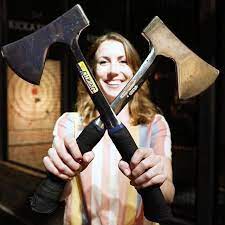 Axe Throwing Is The Hottest New Trend In Bars Check Out The Video Localish Did For Us Link In Bio Holdmybeer Kickaxethrowing New Trends Kicks Nyc Life