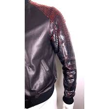 Shoppen sie damen philipp plein jacken auf lyst. Philipp Plein Blazer Jacken Blazer Jacken Leder Exotisches Leder Python Schwarz Rot Ref 93664 Joli Closet