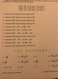 Ebook answer key weston walch dbq 12 afterward it is not directly done, you could acknowledge even more page 11/26. Solved Answer The 11 Problems Using The Following Formula Chegg Com