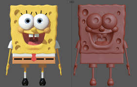 Sponge Bob 3d Model Rigged Spongebob Rigs Sponge