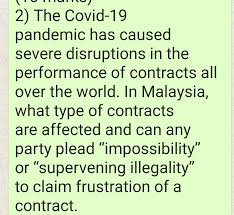 Types of contracts on the basis of validity. Solved Quot Quot Quot Quot Quot Quot Quot Quot L 2 The Covid 19 Pandemic Has Caused Severe Disruptions In The Performance Of Contract Course Hero