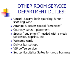 The best food may lose its appeal when served in a poor manner. Room Service Ppt Video Online Download