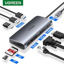 By now you already know that, whatever you are looking for, you're sure to find it on aliexpress. Ugreen 9 In 1 Hub Adapter Converter Usb C To Hdmi Vga Card Reader Rj45 Pd Shopee Indonesia