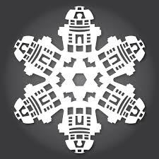 How To Make Star Wars Snowflakes With Paper Scissors And The Force Star Wars Snowflakes Star Wars Snowflakes Template Star Wars Diy