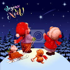Frohliche Weihnachten Herzlichen Gluckwunsch Auf Franzosisch Fototapete Fototapeten Gluckwunsch Weihnachten Franzosisch Myloview De