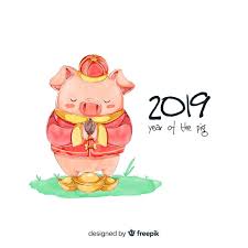 Download and use 10,000+ chinese new year stock photos for free. Free Vector Watercolor Chinese New Year 2019 Background