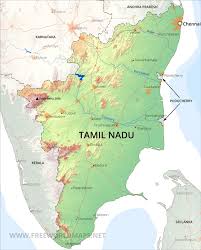 Map of karnataka area hotels: Tamil Nadu Maps