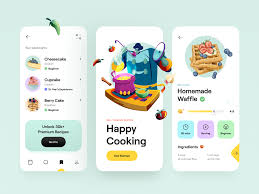 Cooking Recipe App Concept Food App Web App Design App
