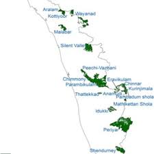 Map Of Kerala Showing Forest Cover Of Protected Areas Download Scientific Diagram It houses a crocodile farm, a rehabilitation centre for elephants and an array of wildlife species along with lions and deers. map of kerala showing forest cover of