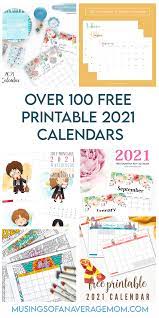 Here are the 2021 printable calendars Musings Of An Average Mom Free Printable 2021 Calendars