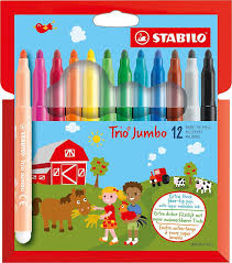 Sonst benutze ich immer feuchttücher, wenn sie sich hier hilft auf dauer nur erziehnung und kein schonendes reinigungsmittel. Dicker Filzstift Stabilo Trio Jumbo 12er Pack 12 Farben Amazon De Burobedarf Schreibwaren