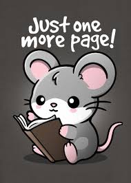 Mouse One More Page Metal Poster Print Nemimakeit Fadda Displate In 2020 Cute Animal Quotes Cute Cartoon Drawings Cute Animal Drawings Kawaii