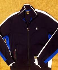 Black And Red Polo Jacket Polo Ralph Lauren Men S Track Jacket M Medium Black Full Zip Mock Neck New