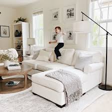 8×10 rug with a chaise sofa + accent chair. Choose The Right Size Rug Delia Designs