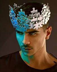 The Puzzle Head Hat For People Who Like To Solve Crossword Puzzles Or Make Jigsaw Puzzles Or Just Feel Puzzled Headdress Diy Crazy Hats Headdress Design