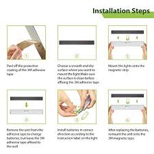 Oxyled Motion Sensor Closet Lights Battery Operated 10 Led Closet Light Wireless Under Cabinet Light With Magnetic Security Closet Light Stick Up Motion Sensor Night Lights For Cabinet Stairs 2 Pack Amazon