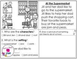 Kindergarten Story Element Worksheets For Reading Comprehension Practice Reading C Story Elements Worksheet Character Worksheets Story Elements Kindergarten