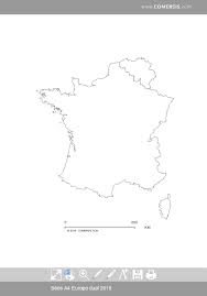 Carte vierge des principales villes françaises. Belgium France