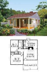 733 Sq Ft 2 Bedrooms 1 Full Bath Fireplace House Plan 592 008d 0159 New House Plans Tiny House Floor Plans Small House Plans