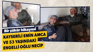 Yutkunarak Izleyeceginiz Bir Sukur Hikayesi Kayserili Emin Amca Ve 53 Yasindaki Engelli Oglu Necip Youtube Amin Youtube Yastiklar